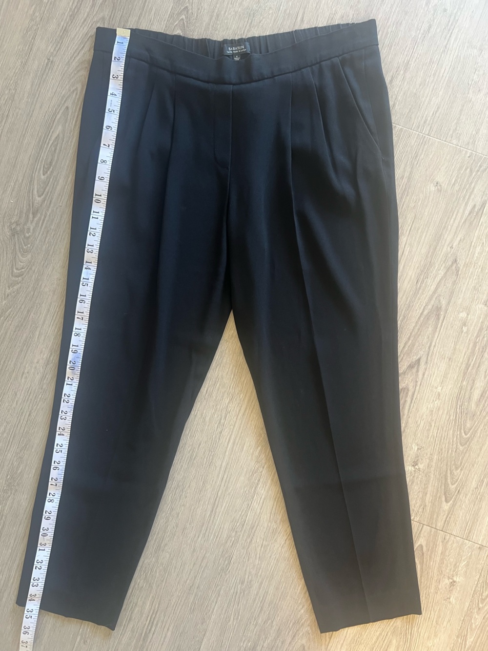 Babaton Black Women's Tailored Elastic-Waist Trousers | Workwear - Picture 7 of 8